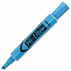 Avery Desk Style Highlighters, Chisel Point, Light Blue, Pack Of 12