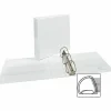 Avery Durable Clear View 3 Ring Binders, 3 Inch EZD Rings, White, 1 Binder