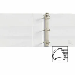 Avery Durable Clear View 3 Ring Binders, 3 Inch EZD Rings, White, 1 Binder