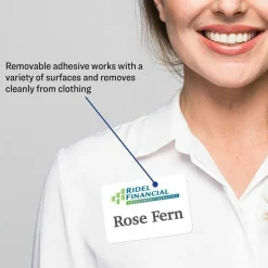 Avery Flexible Name Badge Labels, 2 1/3" x 3 3/8", White, Box Of 160