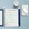 Avery Flexi-View 3 Ring Binder, 1/2" Round Rings, Navy Blue, 1 Binder