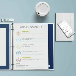 Avery Flexi-View 3 Ring Binder, 1/2" Round Rings, Navy Blue, 1 Binder