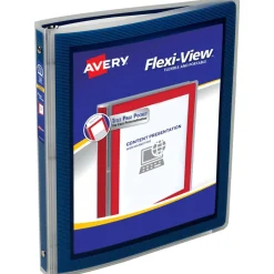Avery Flexi-View 3 Ring Binder, 1/2