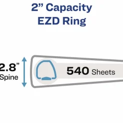 Avery Heavy-Duty View 3 Ring Binder, 2
