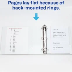 Avery Heavy-Duty View 3 Ring Binder, 5" One Touch EZD Rings, White, Pack Of 2 Binders