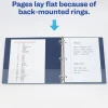 Avery Heavy-Duty View 3 Ring Binder, 1.5" One Touch EZD Rings, Navy Blue, 1 Binder