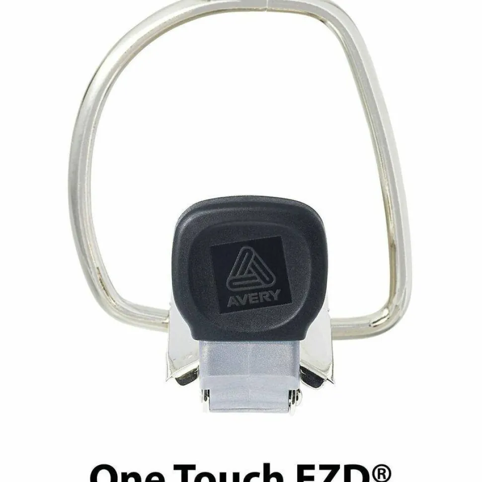 Avery Heavy-Duty View 3 Ring Binder, 1.5" One Touch EZD Rings, White, 1 Binder