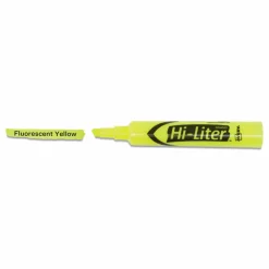Avery Hi-Liter Desk Style Highlighters, Chisel Point, Fluorescent Yellow, Box Of 36