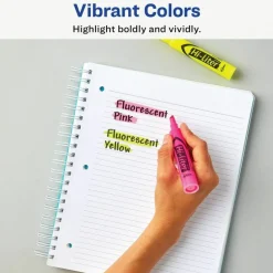 Avery Hi-Liter Desk Style Highlighters, Chisel Tip, Assorted Colors, Pack Of 24