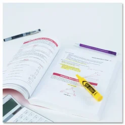 Avery Hi-Liter SmearSafe Highlighters, Chisel Tip, Desk-Style, Yellow, Pack Of 12 Highlighters