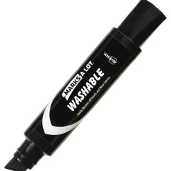 Avery Marks A Lot Jumbo Washable Marker, Chisel Tip, Black
