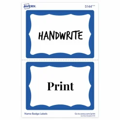 Avery Name Tags, 05144, 2-1/3