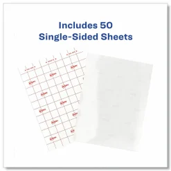 Avery Permanent Self-Adhesive Laminating Sheets, 9" x 12", Clear, Pack Of 50