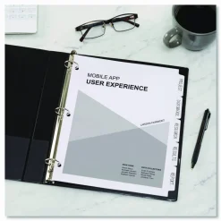 Avery Plain Tab Write-On Dividers, 8 1/2
