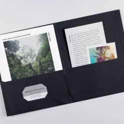 Avery 2-Pocket Folders, Letter Size, Black, Pack of 25