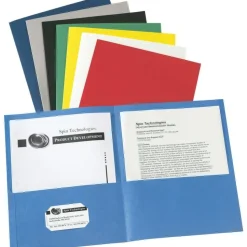 Avery 2-Pocket Folders, Letter Size, Black, Pack of 25