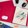 Avery 2-Pocket Folders With Fasteners, Letter Size, Red, Pack Of 25