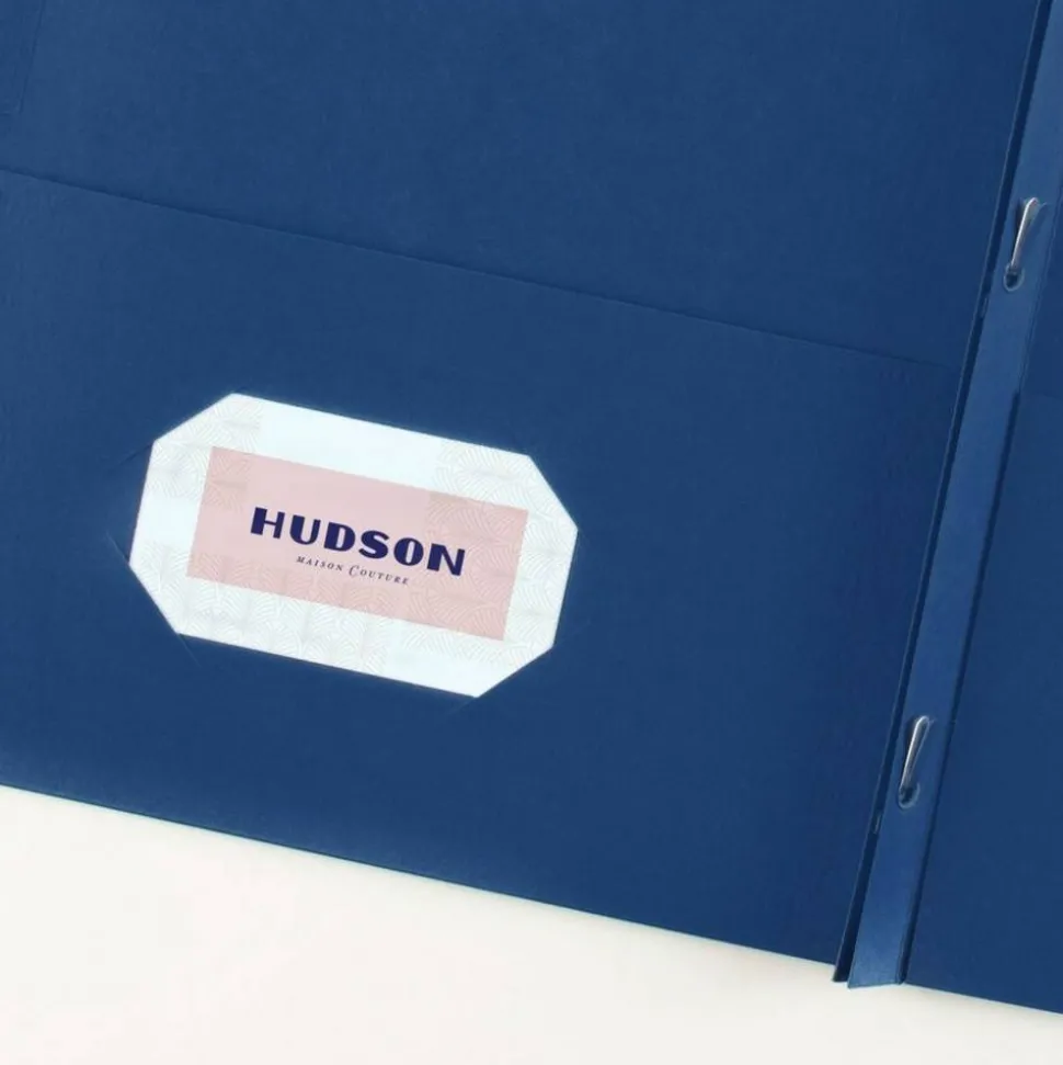 Avery 2-Pocket Folders With Fasteners, Letter Size, Dark Blue, Pack Of 25