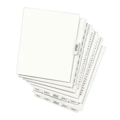 Avery Premium Collated Legal Dividers Avery Style, Side-Tab, 1-25 & Table Of Contents, 8-1/2" x 11"