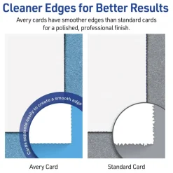 Avery Printable Index Cards With Sure Feed Technology, 3" x 5", White, 150 Blank Index Cards