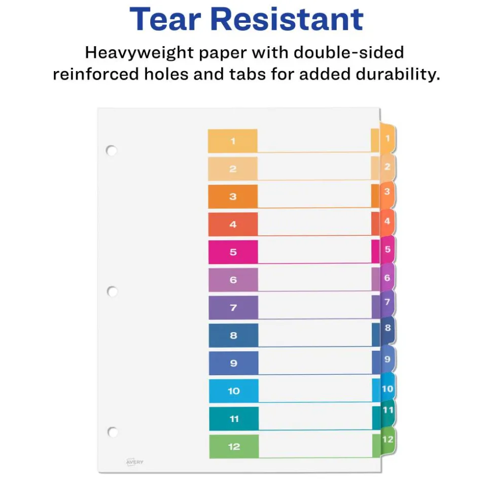Avery Ready Index Table of Content Dividers