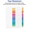 Avery Ready Index Table of Contents Dividers