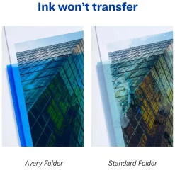 Avery Translucent Two Pocket Water Resistant Folder, 8-1/2