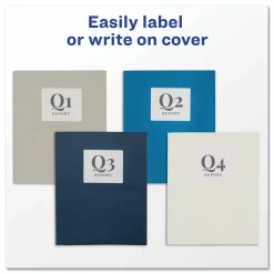 Avery Two-Pocket Folder, Accommodates (40) 11 x 8.5 Sheets, Gray, 25/Box
