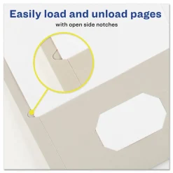 Avery Two-Pocket Folder, Accommodates (40) 11 x 8.5 Sheets, Gray, 25/Box
