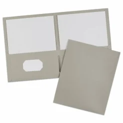 Avery Two-Pocket Folder, Accommodates (40) 11 x 8.5 Sheets, Gray, 25/Box