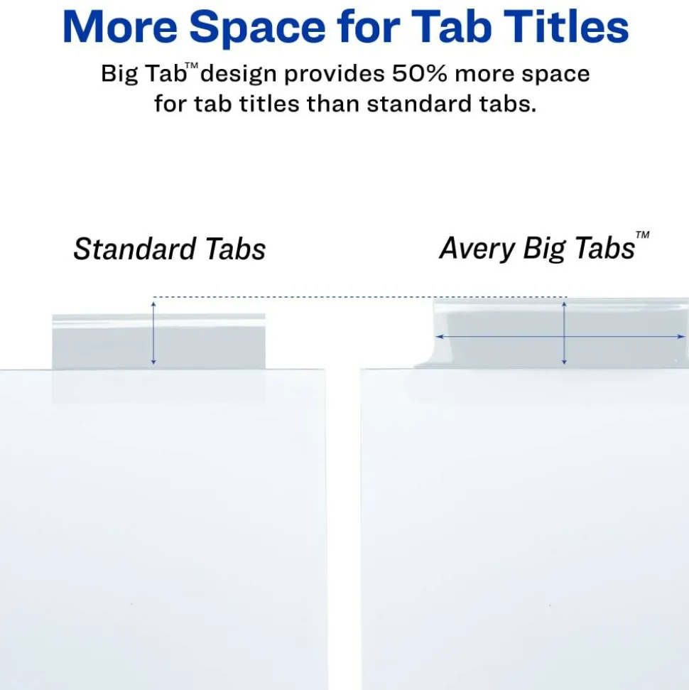 Avery Big Tab Insertable Dividers