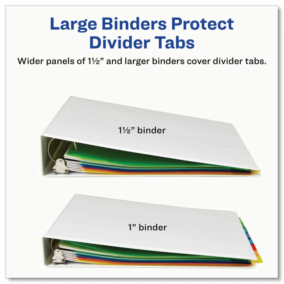 Avery Big Tab Insertable Plastic Dividers with Pockets