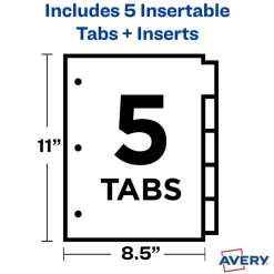 Avery Big Tab Insertable Plastic Dividers
