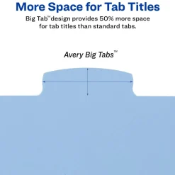 Avery Big Tab Write & Erase Plastic Dividers
