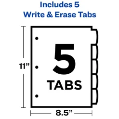 Avery Big Tab Write & Erase Plastic Dividers