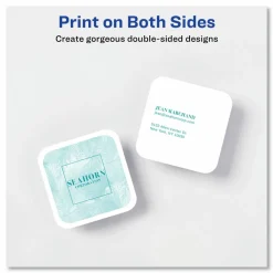 Avery Clean Edge Laser Printable Multipurpose Card, White, 35703