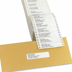 Avery Continuous Form Permanent Address Labels, 4013, Rectangle, 3 1/2" x 15/16", White, Pack Of 5,000