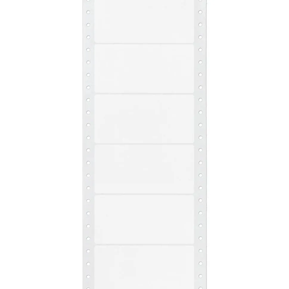 Avery Continuous Form Permanent Address Labels, 4022, Rectangle, 4" x 1 15/16", White, Box Of 5,000