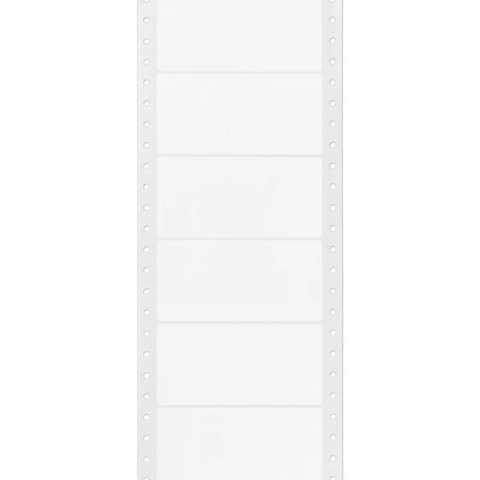 Avery Continuous Form Permanent Address Labels, 4022, Rectangle, 4" x 1 15/16", White, Box Of 5,000