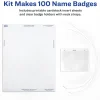 Avery Customizable Hanging Name Badges, Rectangle, 74459, 3" x 4", Clear Holders With White Inserts, Box Of 100