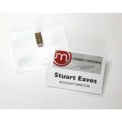 Avery Customizable Name Badges With Clips, Rectangle, 74536, 3