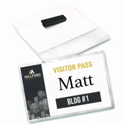 Avery Customizable Name Badges With Magnets, Rectangle, 8780, 3