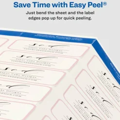 Avery Dissolvable Labels, 4224, Rectangle, 1 1/4