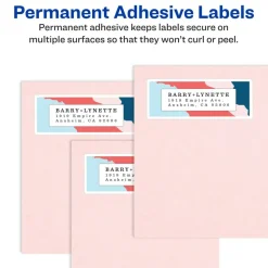 Avery Easy Peel Address Labels With Sure Feed Technology, 8460, Rectangle, 1