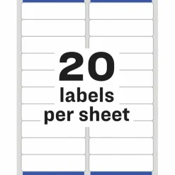 Avery Easy Peel Address Labels With Sure Feed Technology, 5161, Rectangle, 1