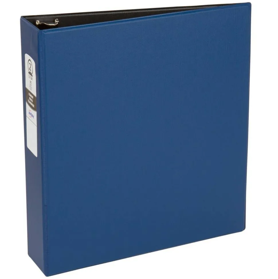Avery Economy 3-Ring Binder, 2" Round Rings, 50% Recycled, Blue