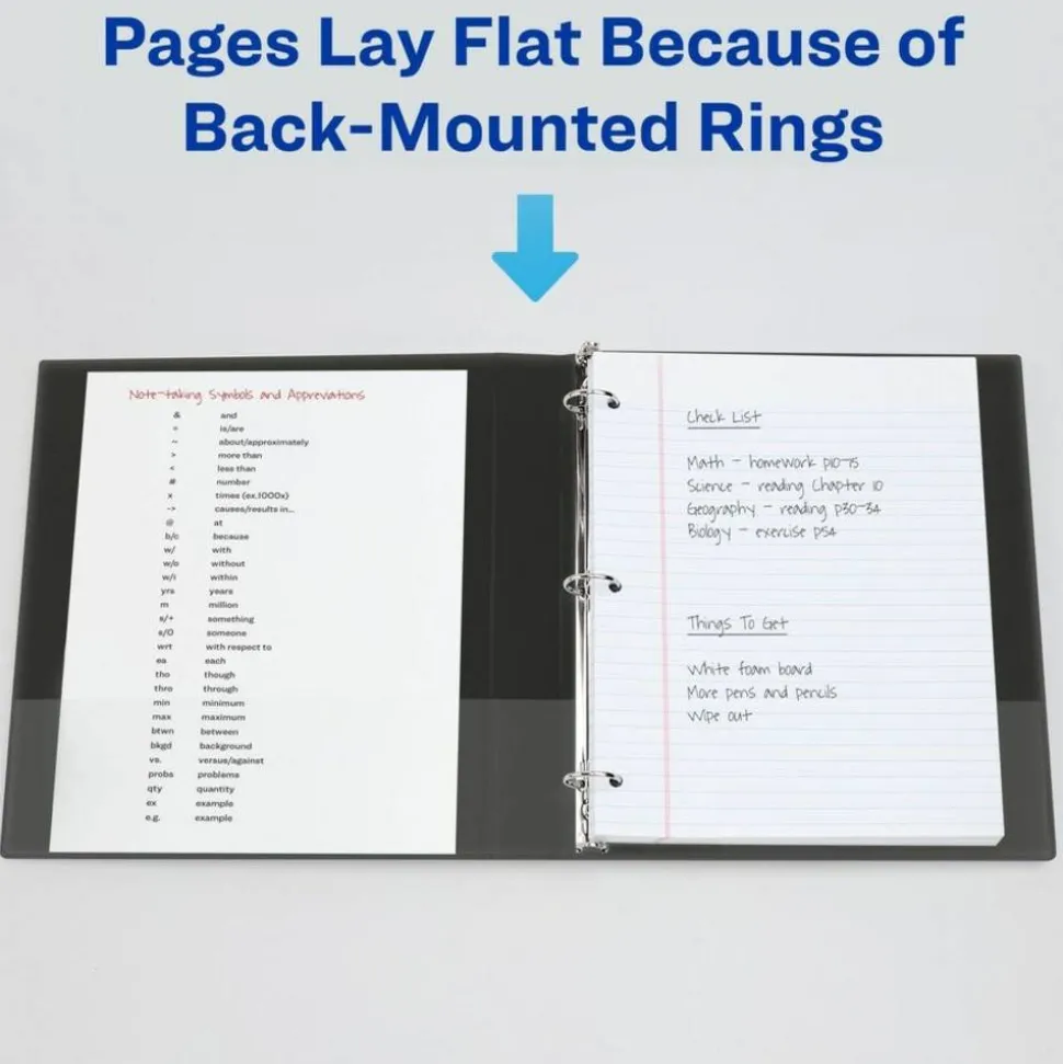 Avery Extra-Wide Heavy-Duty View 3-Ring Binder With Locking One-Touch EZD Rings, 1" D-Rings, White