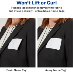 Avery Flexible Name Badge Labels, 5895, 2 1/3