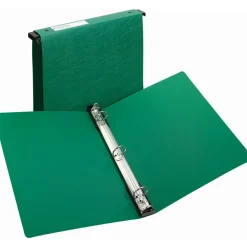 Avery Hanging Round-Ring Storage 3-Ring Binder, 1" Round Rings, Green
