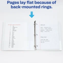 Avery Heavy-Duty View 3 Ring Binder, 1" One Touch EZD Rings, White, 1 Binder